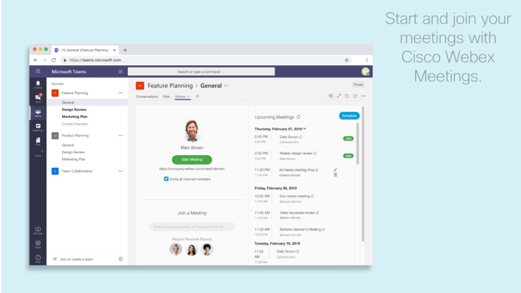 Cisco Webex Meetings in Microsoft Teams